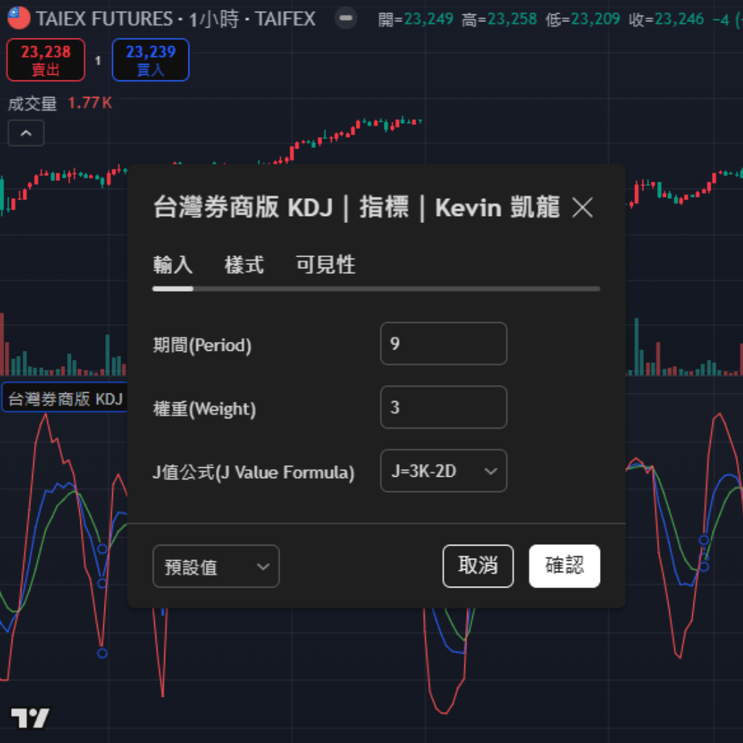 KDJ 參數設定